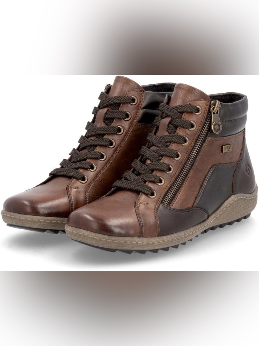 NWT! Remonte Women’s LIV 58 Water resistant boots, size 41(9), Chestnut/Havanna